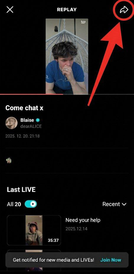 Step 1: Open Weverse App and click Share on the video post